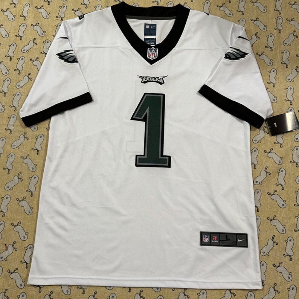 Philadelphia Eagles Nfl White Jersey #1 Hurts
